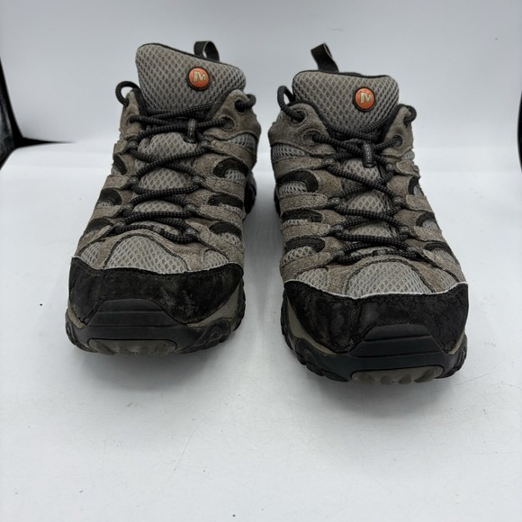 Merrell Hike Shoes Men's Size 11 Moab Waterproof Hiking Camp Beluga Gray J88629 - Picture 3 of 9